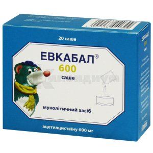 Эвкабал® 600 саше порошок для орального раствора, 600 мг, саше, 3 г, № 20; esparma
