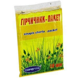 Горчичник-Пакет № 10; Киевский лейкопластырный завод Сарепта