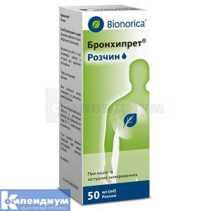 Бронхипрет® раствор, флакон, 50 мл, в картонной коробке, в картонной коробке, № 1; Bionorica SE