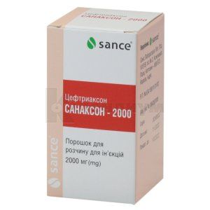 Санаксон-2000 порошок для раствора для инъекций, 2000 мг, флакон, № 1; Sance Laboratories