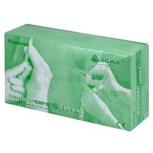 Перчатки смотровые латексные нестерильные Игар (Gloves examination unsterile latex Igar)