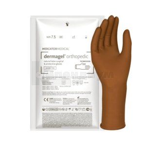 Перчатки хирургические латексные стерильные Дермагель ортопедик (Surgical latex sterile gloves Dermagel orthopedic)