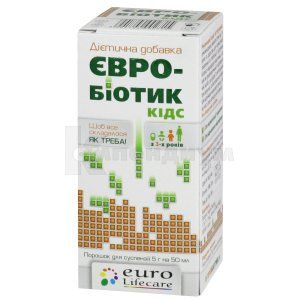 ЕВРО-БИОТИК КИДС порошок для оральной суспензии, 5 г, флакон, № 1; Tablets (India) Limited