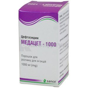 Медацет-1000 порошок для раствора для инъекций, 1000 мг, флакон, № 1; Sance Laboratories