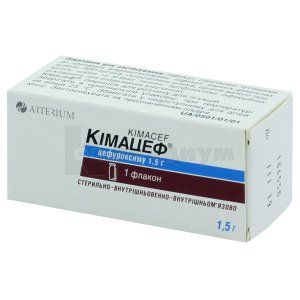 Кимацеф® порошок для раствора для инъекций, 1,5 г, флакон, № 1; Корпорация Артериум