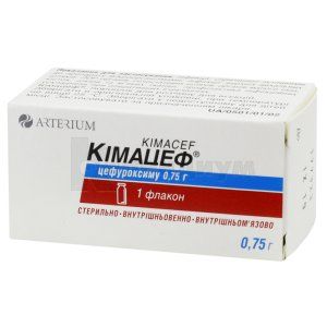 Кимацеф® порошок для раствора для инъекций, 0,75 г, флакон, № 1; Корпорация Артериум