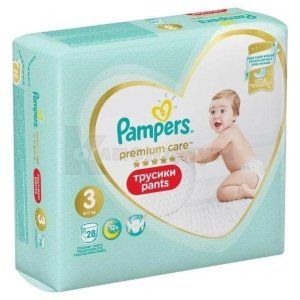 Подгузники-трусики Памперс премиум кеа пентс (Diapers-panties Pampers premium care pаnts)