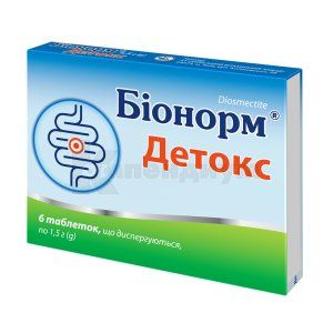Бионорм® Детокс таблетки диспергируемые, 1,5 г, блистер, № 6; Киевский витаминный завод