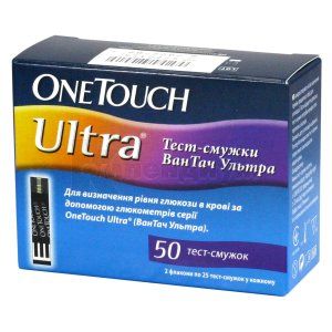 Тест-полоски One Touch Ultra № 50; Johnson & Johnson