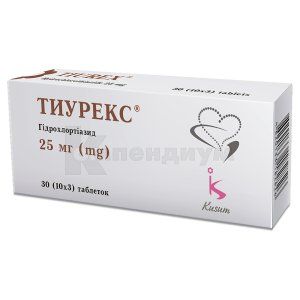 Тиурекс® таблетки, 25 мг, блистер, № 30; Гледфарм Лтд