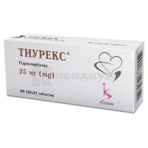 Тиурекс® таблетки, 25 мг, блистер, № 90; Гледфарм Лтд