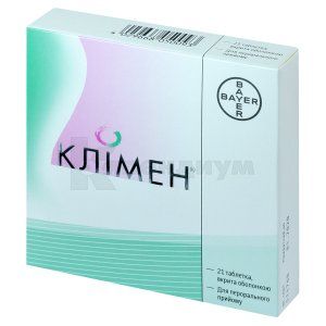 Климен® таблетки, покрытые оболочкой, 2 мг + 1 мг, комби-упаковка, № 21; Zentiva