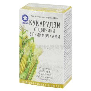 Кукурузные рыльца рыльца, 1,5 г, фильтр-пакет, № 20; Виола ФФ
