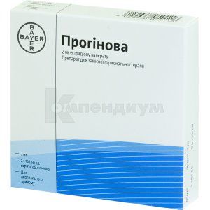 Прогинова таблетки, покрытые оболочкой, 2 мг, № 21; Zentiva