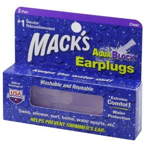 БЕРУШИ ИЗ СИЛИКОНА soft flanged ear aquablock, пара, прозрачные, прозрачные, № 2; McKeon Products