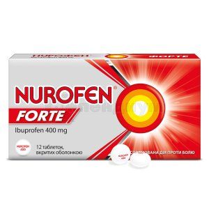 Нурофен Форте таблетки, покрытые оболочкой, 400 мг, № 12; Reckitt Benckiser Healthcare International Limited