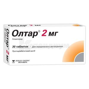 Олтар® 2 мг таблетки, 2 мг, блистер, № 30; Menarini International Operations Luxemburg S.A.