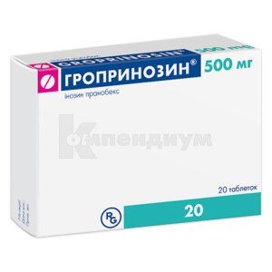Гропринозин® таблетки, 500 мг, блистер, в коробке, в коробке, № 20; Gedeon Richter