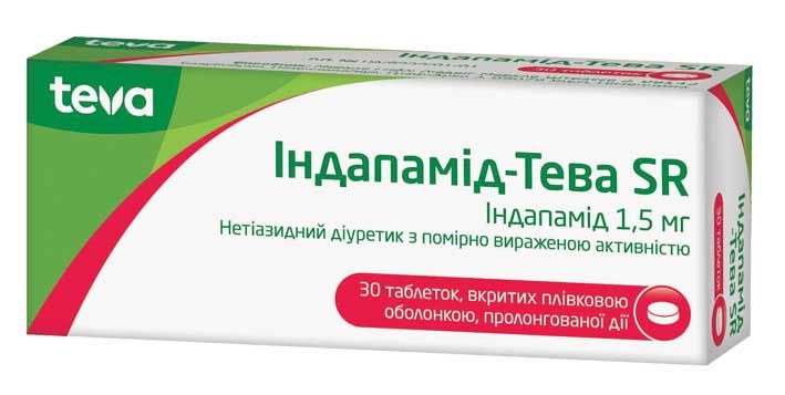 Индапамид-Тева SR (Indapamid-Teva SR)