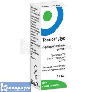 Теалоз<sup>&reg;</sup> Дуо <I>раствор офтальмологический</I> (Thealoz Duo <I>ophthalmic solution</I>)