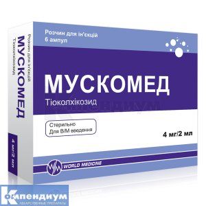 Мускомед <I>раствор для инъекций</I> (Muskomed Solution For Injections)