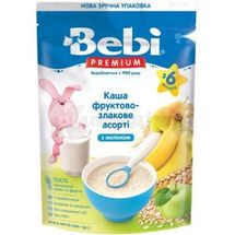 КАША МОЛОЧНА "ФРУКТОВО-ЗЛАКОВЕ АСОРТІ" торгової марки "BEBI PREMIUM" 200 г, № 1; Моцарт Імпорт