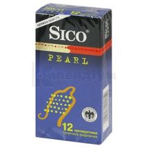 ПРЕЗЕРВАТИВИ "SICO PEARL" з пупиришками, із мастилом, із мастилом, № 12; ЦПР Продукціон