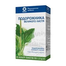 Подорожника великого листя листя, 1,5 г, фільтр-пакет, в пачці, в пачці, № 20; Віола