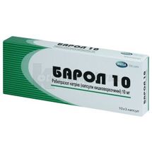 Барол 10 капсули кишково-розчинні, 10 мг, стрип, № 30; Інвентіа Хелскеа