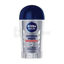 ДЕЗОДОРАНТ-АНТИПЕРСПIРАНТ NIVEA for men "СРIБНИЙ ЗАХИСТ" стік, 40 мл; Байєрсдорф