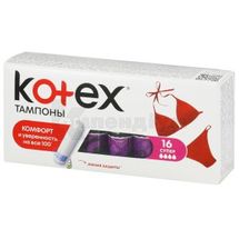 ТАМПОНИ ГІГІЄНІЧНІ KOTEX SUPER № 16; Кімберлі-Кларк