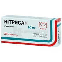 Нітресан® таблетки, 20 мг, блістер, № 30; PRO.MED.CS Praha a.s.