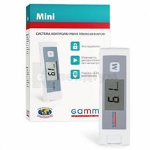 СИСТЕМА КОНТРОЛЮ РІВНЯ ГЛЮКОЗИ В КРОВІ GAMMA MINI + тест-смужки №10, + тест-смужки №10, № 1; Долфі-Україна