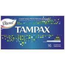 ТАМПОНИ ГІГІЄНІЧНІ TAMPAX супер, № 16; undefined