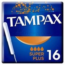 ТАМПОНИ ГІГІЄНІЧНІ TAMPAX супер плюс, № 16; Тамбрандс