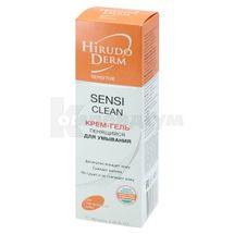 КРЕМ-ГЕЛЬ ДЛЯ ВМИВАННЯ, ЩО ПІНИТЬСЯ SENSI CLEAN серії HIRUDO DERM SENSITIVE 180 мл; МНВО Біокон