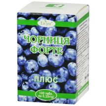 ЧОРНИЦЯ-ФОРТЕ ПЛЮС таблетки, 0,25 г, № 100; Гринвич