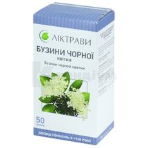 Бузини чорної квітки квітки, 50 г, пачка, з внутр. пакетом, № 1; ЗАТ "Ліктрави"