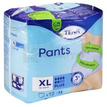 ПІДГУЗНИКИ ДЛЯ ДОРОСЛИХ "TENA PANTS PLUS" ДЛЯ ЗАХИСТУ ПРИ НЕТРИМАННІ xl, № 12; SCA Hygiene Products