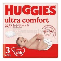 ПІДГУЗНИКИ ДИТЯЧІ ГІГІЄНІЧНІ HUGGIES ULTRA COMFORT розмір 3, № 56; Кімберлі-Кларк