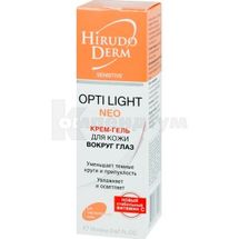 OPTI LIGHT NEO КРЕМ-ГЕЛЬ ДЛЯ ШКІРИ НАВКОЛО ОЧЕЙ із серії HIRUDO DERM SENSITIVE 19 мл; МНВО Біокон