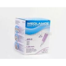 ЛАНЦЕТ (СКАРИФІКАТОР) АВТОМАТИЧНИЙ MEDLANCE® PLUS LITE голка 25g, глибина проникнення 1,5 мм, глиб.проникн. 1,5 мм, № 200; HTL-Strefa