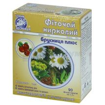 Фіточай "Ключі Здоров'я" 1,5 г, фільтр-пакет, "нирковий брусниця плюс", № 20; Ключі Здоров'я