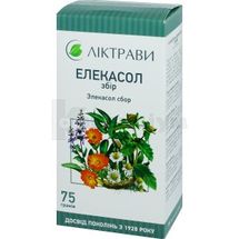 Елекасол збір, пачка, 75 г, з внутрішн. пакетом, з внутр. пакетом, № 1; ЗАТ "Ліктрави"