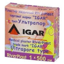 ПЛАСТИР МЕДИЧНИЙ RIVERPLAST "ІГАР" 1 см х 500 см, ультрапор (на нетканій основі), ультрапор (на неткан. осн.), № 1; undefined