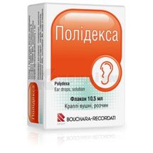 Полідекса краплі вушні, розчин, флакон, 10.5 мл, № 1; Лабораторії Бушара Рекордаті