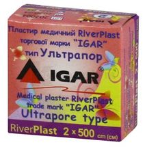 ПЛАСТИР МЕДИЧНИЙ RiverPlast торгової марки "IGAR" тип УЛЬТРАПОР (на нетканій основі) 2 см х 500 см, № 1; undefined