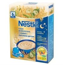 КАША СУХА БЕЗМОЛОЧНА NESTLE "5 ЗЛАКІВ З ЛИПОВИМ ЦВІТОМ" ДЛЯ ДІТЕЙ З 6 МІСЯЦІВ вітамінізована, 200 г, з біфідобактеріями і пребіотиками, з біфідобактер. і пребіотиками, № 1; Нестле Україна