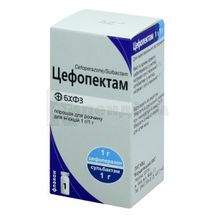 Цефопектам порошок для розчину для ін'єкцій, 1 г + 1 г, флакон, № 1; Борщагівський ХФЗ