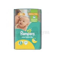 ПІДГУЗНИКИ ДИТЯЧІ PAMPERS NEW BABY-DRY mini, № 17; Проктер енд Гембл